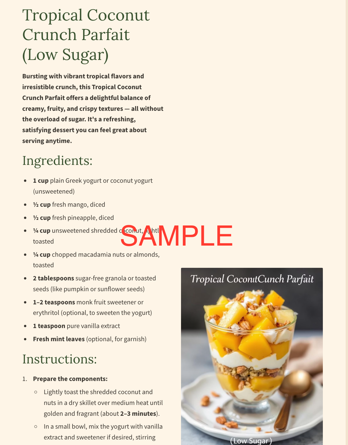 Guilt-Free Zero Sugar Recipe Book – 5-Minute Desserts Only Rs199 – Limited Time Offer
