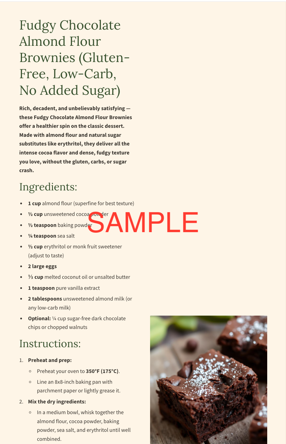 Guilt-Free Zero Sugar Recipe Book – 5-Minute Desserts Only Rs199 – Limited Time Offer