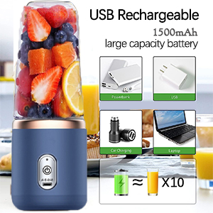TheBoldFit portable blender Buy one Get one FREE USB rechargeable blender with large capacity battery