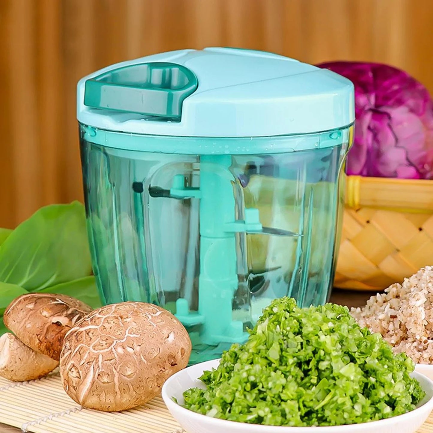 TheBoldFit®  2-in-1 Manual Chopper with Whisker (Buy one Get one FREE - Compact)