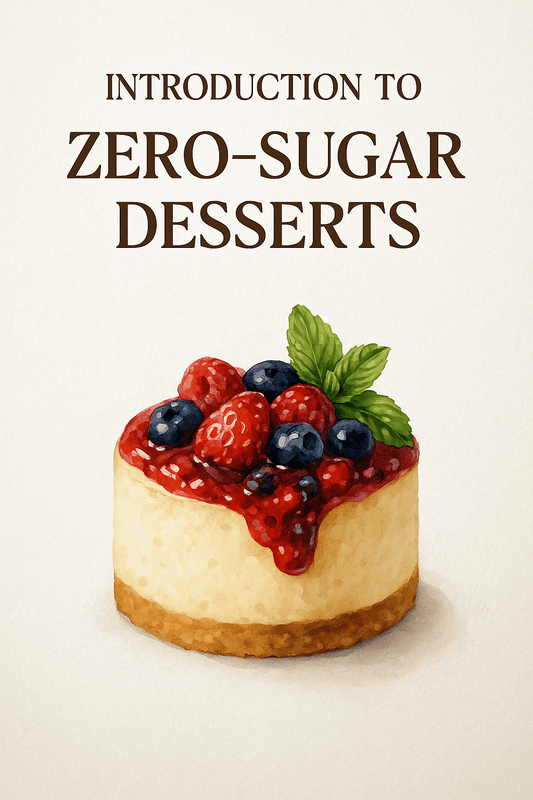 TheBoldFit Guilt-Free Zero Sugar Desserts cheesecake topped with mixed berries and mint leaves