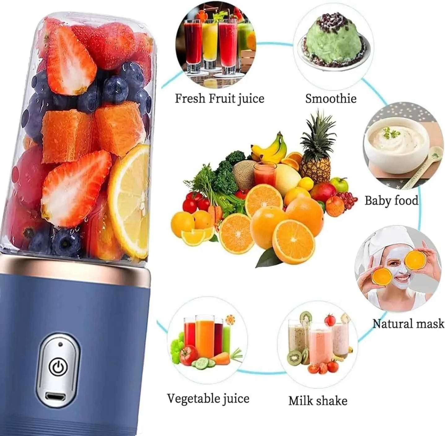 TheBoldFit portable blender Buy one Get one FREE with fresh fruit juice smoothie baby food and vegetable juice options